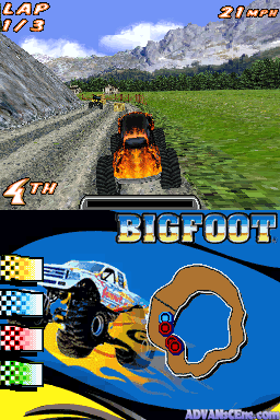 Bigfoot Collision Course screenshot 3 for Nintendo DS